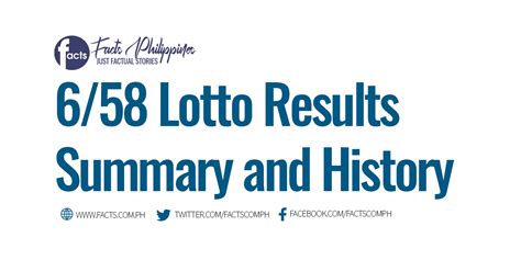 6/58 lotto result summary 2021